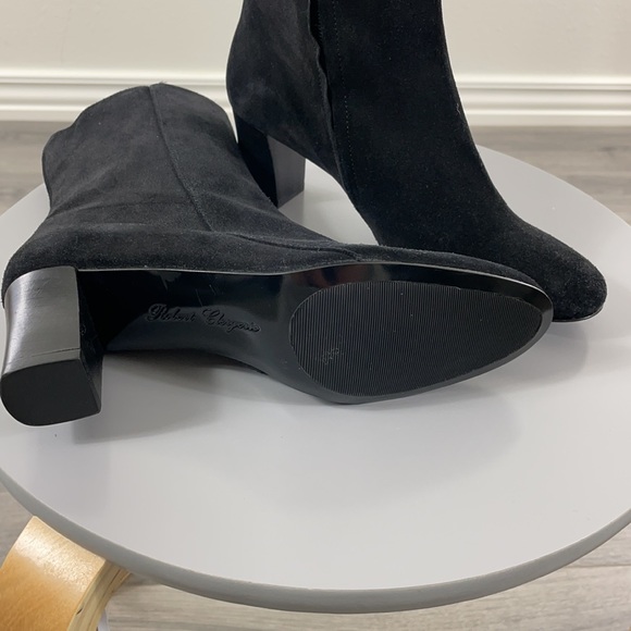 New Robert Clergerie Suede Heeled Boots - Size 6 - Picture 7 of 8